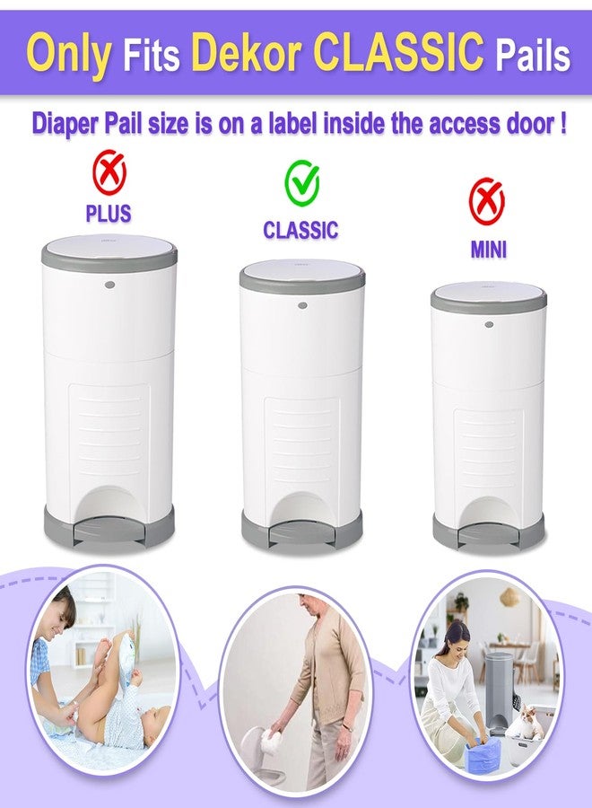 Landtaix Diaper Pail Refill Bags Fits Dekor Classic 4 Pack for 2772 Diapers - Image 2