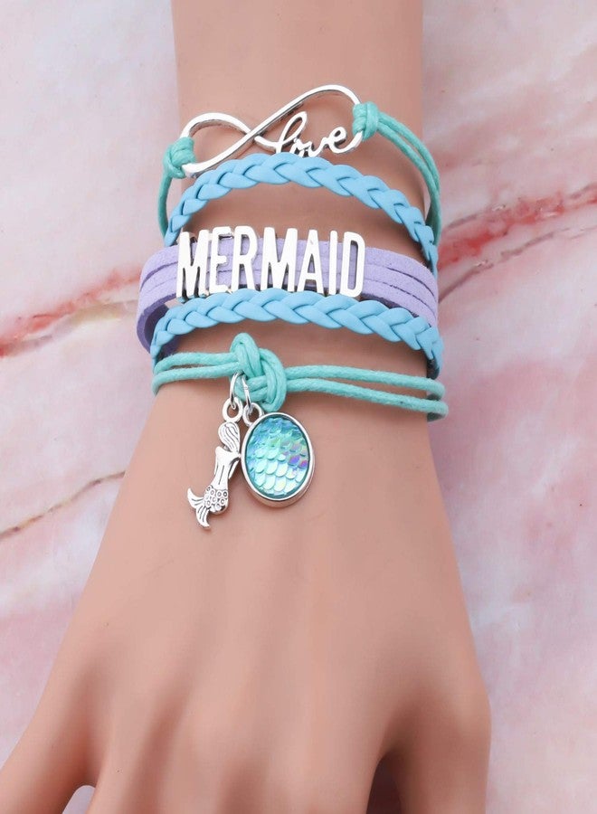 HOLLP Mermaid Infinity Lover Bracelet Mermaid Jewelry Beach Jewelry Mermaid Gifts(Mermaid Bracelet) - Image 4