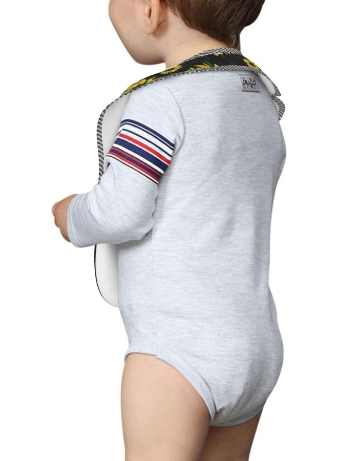Qwalnely Cute Bibs 2Packs for 6-24 Months Washable Fabric Waterproof - Image 4