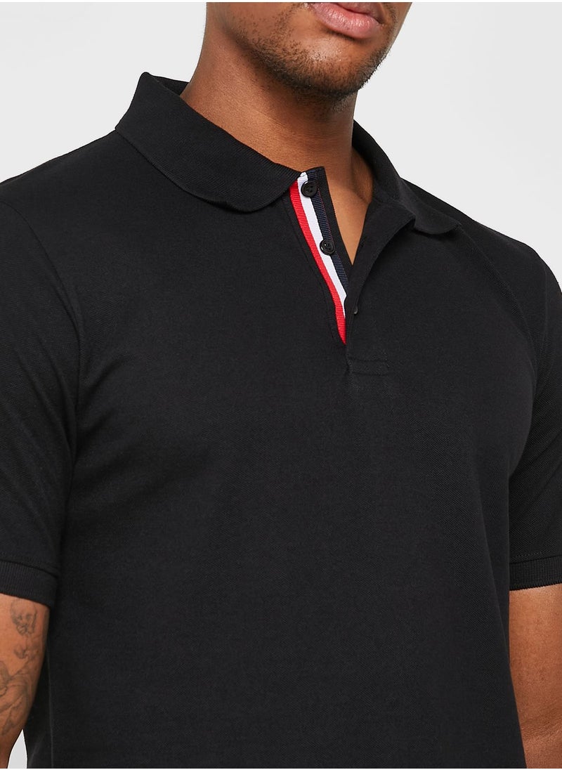 Seventy Five Tape Detail Polo Shirt  - Image 3