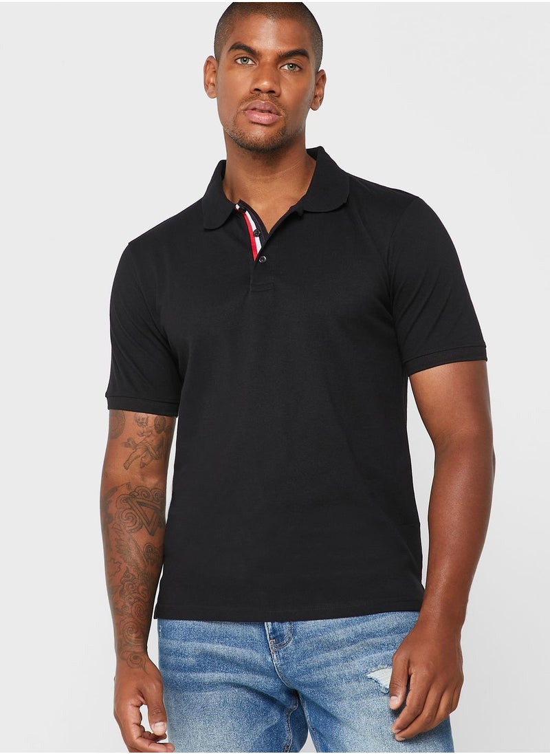 Seventy Five Tape Detail Polo Shirt  - Image 1
