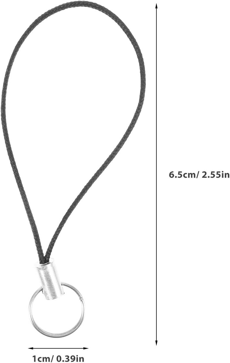 Healifty 100pcs Nylon Phone Lanyard and Key Cord Set for DIY Phone Charms and Bag Pendants Anti-lost Wrist Strap Compatible with Cell Creative Hanging Decor for Everyday Use - Image 2