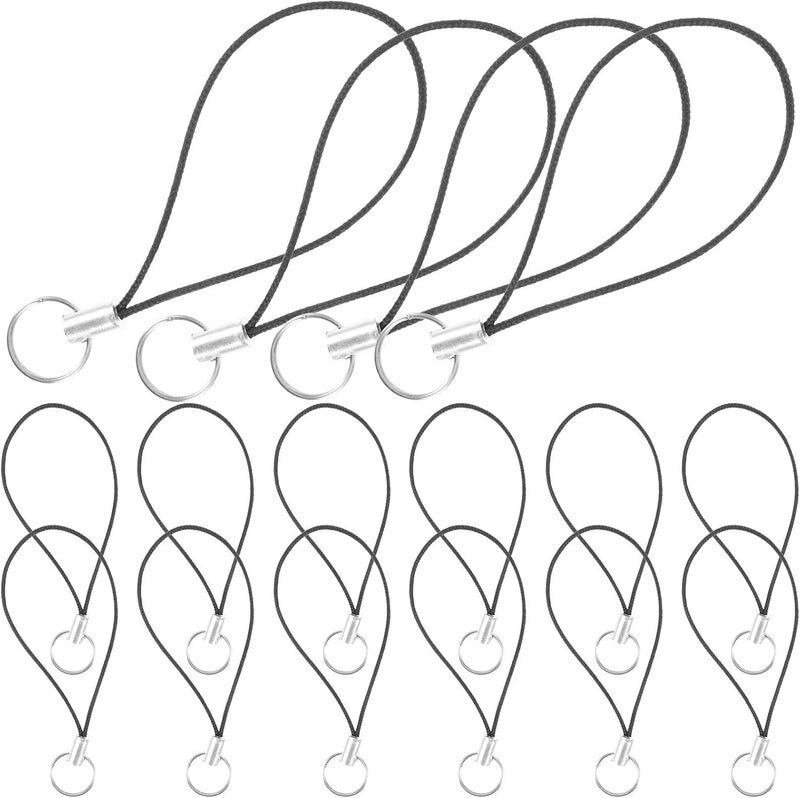 Healifty 100pcs Nylon Phone Lanyard and Key Cord Set for DIY Phone Charms and Bag Pendants Anti-lost Wrist Strap Compatible with Cell Creative Hanging Decor for Everyday Use - Image 1