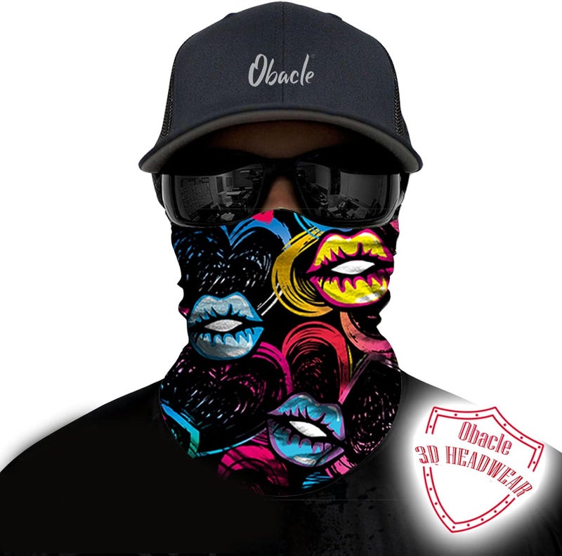 Obacle Skull Face Mask for Women Dust Wind Sun Protection Rave Festival Riding - Image 2