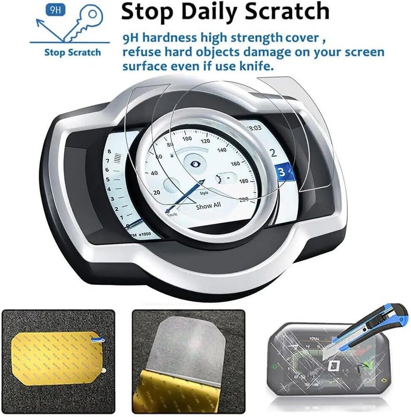 Yurefax Motorcycle Dashboard Screen Protector for Triumph Scrambler - Image 3