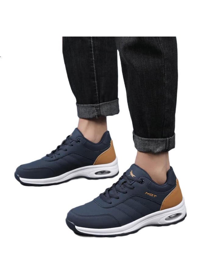 Red Dragonfly Men'S Casual Shoes Air Cushion Height Increasing Sports Shoes Versatile Travel Shoes Soft Bottom Men'S Shoes Wxa3427512 Deep Blue 41 - Image 3