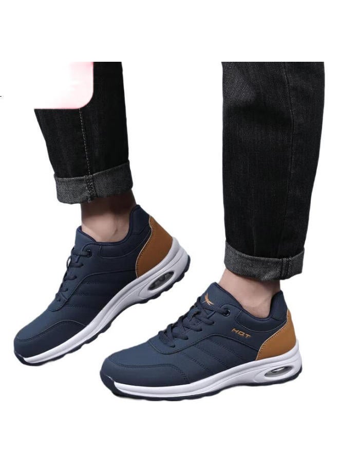 Red Dragonfly Men'S Casual Shoes Air Cushion Height Increasing Sports Shoes Versatile Travel Shoes Soft Bottom Men'S Shoes Wxa3427512 Deep Blue 41 - Image 2