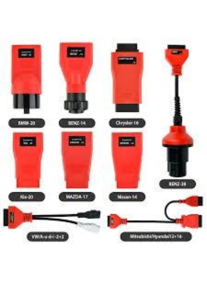 أوتل طقم محولات Autel MaxiSys MSOBD2KIT (9 قطع) للسيارات غير OBD2 – يعمل مع أجهزة MS909 / MS919 / Ultra لتشخيص السيارات 1996–2002 - Image 1