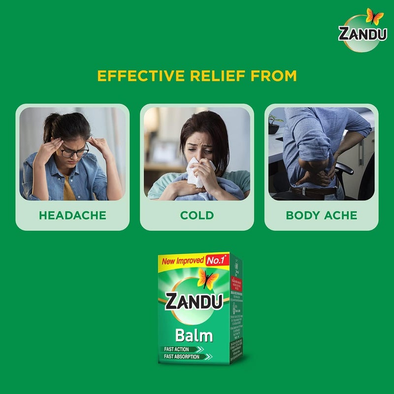 Zandu Balm Pack of 3 (25 ml each) - Image 5