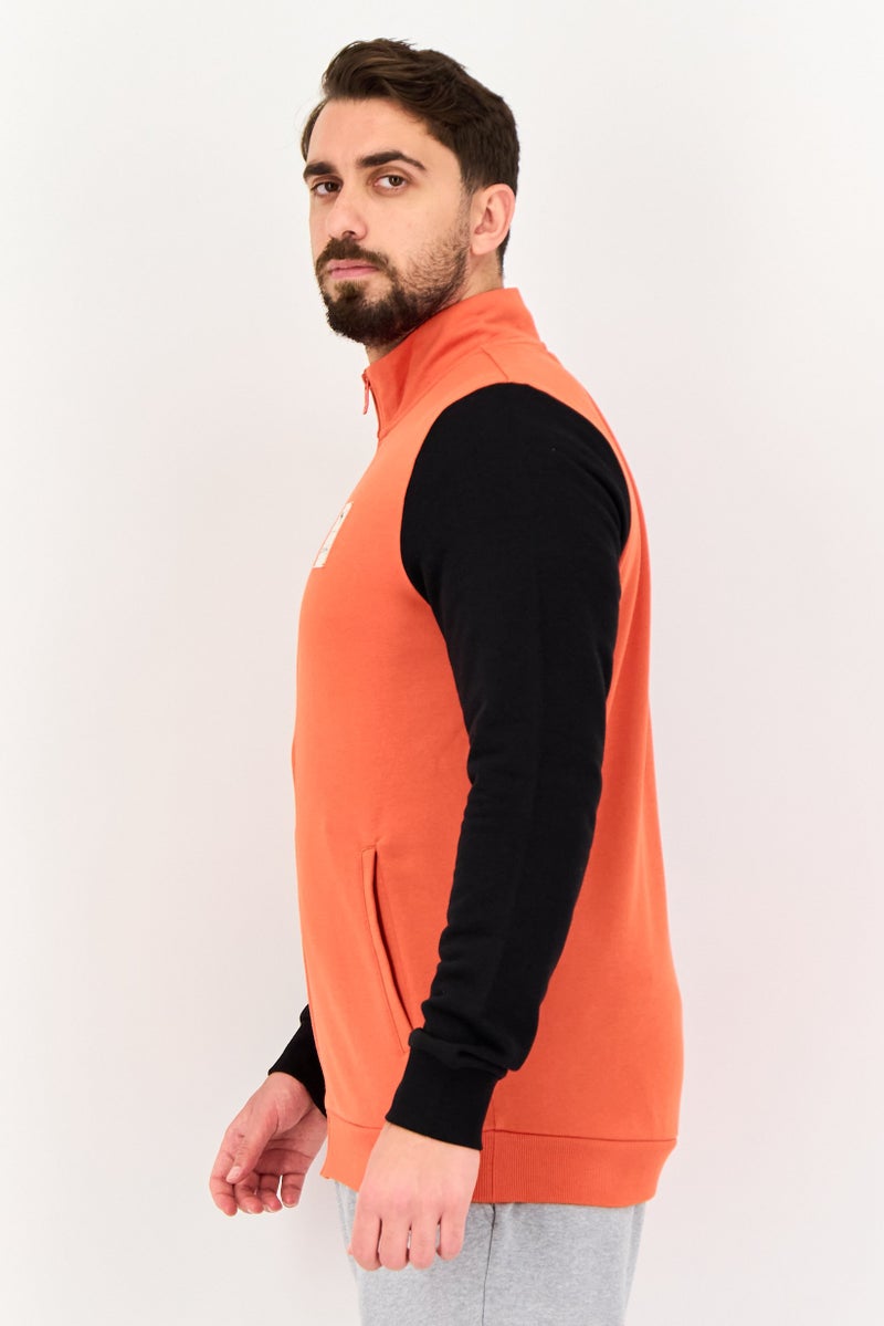PUMA سويت شيرت رياضي للرجال بليزر طويل الأكمام من One8، برتقالي - Image 4