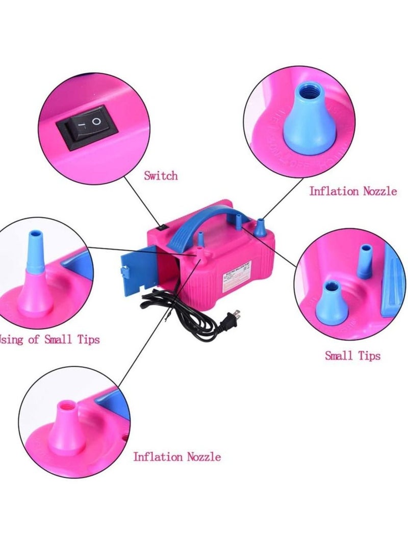 Mike Music Two Nozzles High Power Electric Balloon Inflator Air Pump For Wedding Party Multi Color Foil30  - Image 3