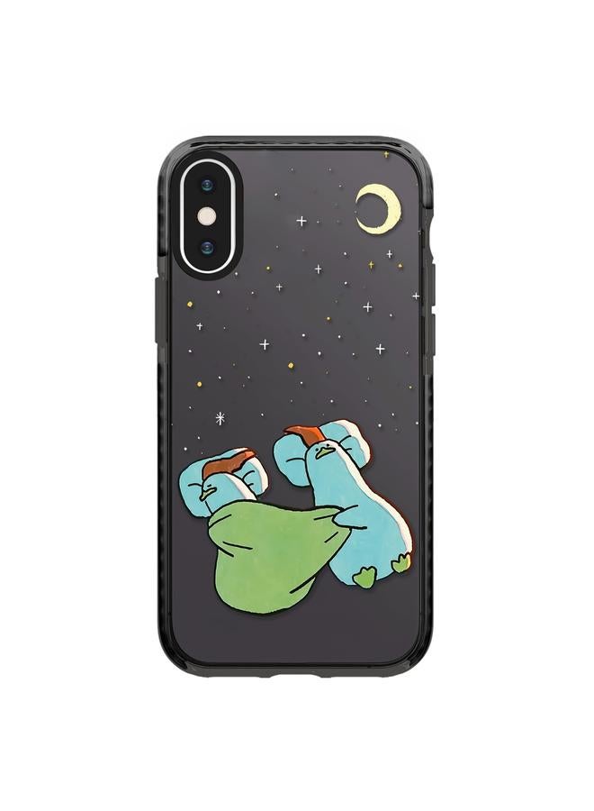 S-TOP Case For iPhone XS Max Simple Illustration Pattern Full Coverage Phone Case - Image 1