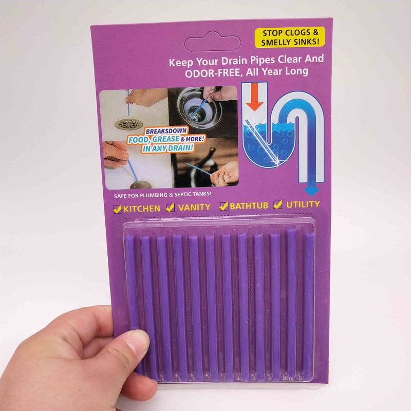 Decontamination Stick Sewer Pipe Cleaning Stick Deodorization And Odor Dredging Strip Decontamination Stick Deodorization Stick Floor Drain Dredging - Image 1