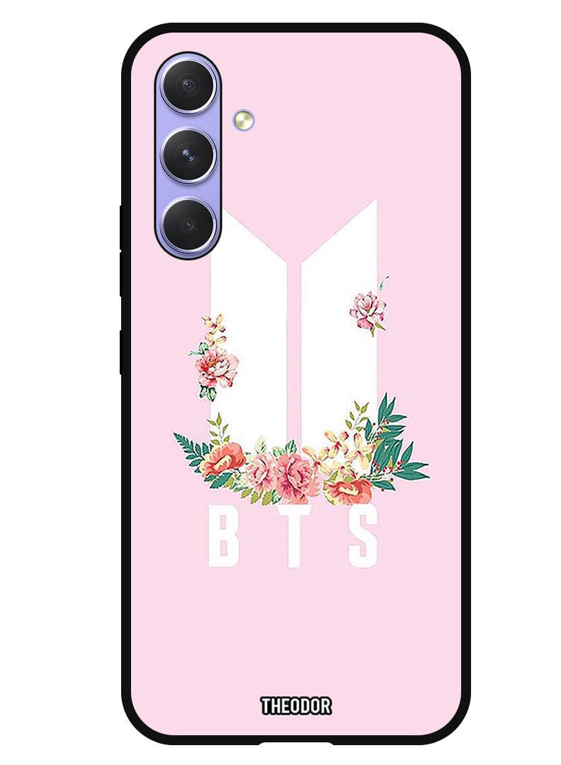 Theodor Protective Case Anti Scratch Shock Proof Bumper Cover For Samsung Galaxy A54 BTS floral - Image 1