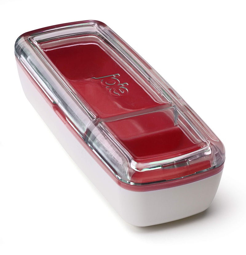 Joie MSC Joie Snack On The Go Divided Container  Two Compartment Storage Box Keeps Foods Separate  Leakproof and Airtight  Ideal for Veggies and Dip or Cheese and Crackers  Colors May Vary - Image 4