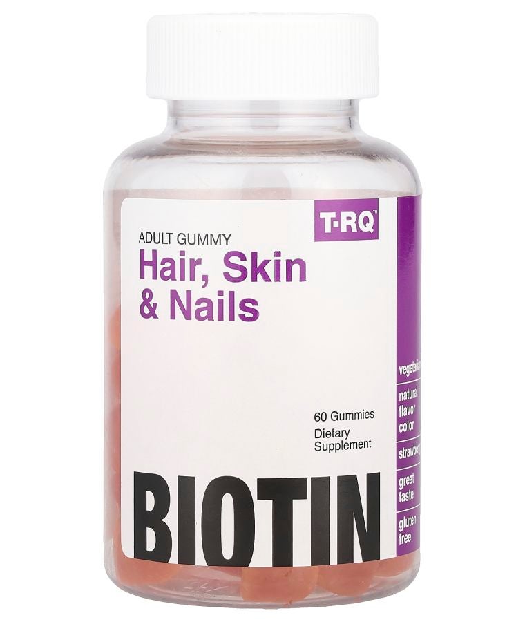 Adult Gummy Hair Skin & Nails Strawberry 60 Gummies