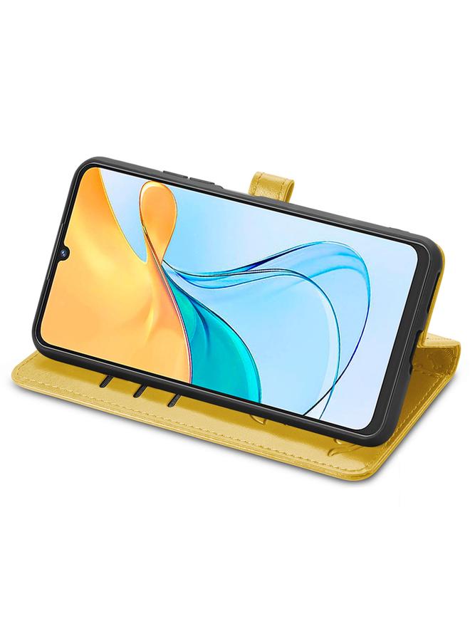 إيروريكس جراب لهاتف ZTE Blade V50 Vita مصنوع من الجلد المنقوش بنقشة قطة وكلب - Image 4