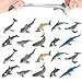 Yeonhatoys 20 PCS Mini Rubber Shark Toy Figure Super Stretches Bath Toy Set Material TPR Ocean Sea Animal Floating Bathtub Toy Party Favors Realistic Shark Dolphin Whale Toy - Image 2