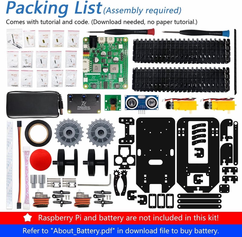 Tank Robot Kit - For Raspberry Pi Robot