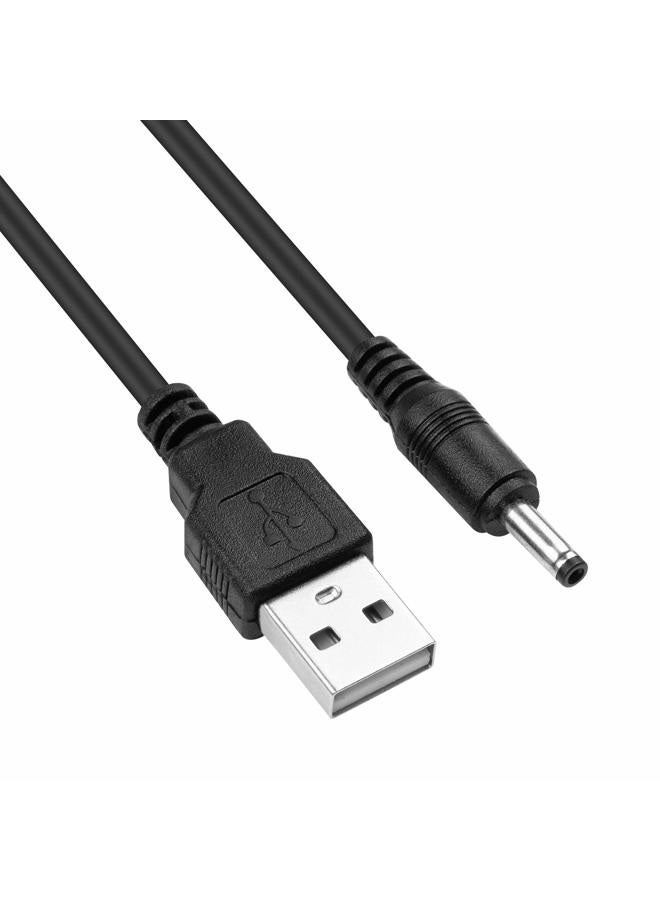 Smays Charger Cable Replacement for Fairywill, Dnsly, Vekkia, Gloridea Electric Toothbrush, USB DC Charging Cord 5ft Black (2-Pack) - Image 4