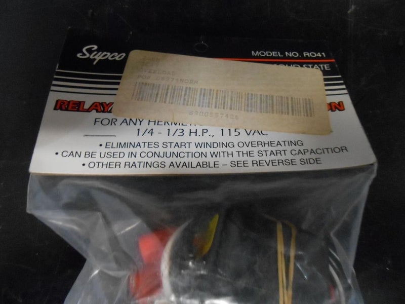 Supco Relay Overload Combination HVAC RO41 1/4 1/3 HP - Image 2