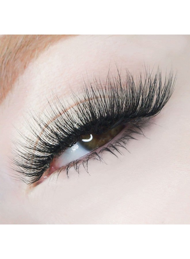 Kara Beauty Style L1 Hellalashes 8D Faux Mink Lashes Lightweight Synthetic Fiber In 8 Dimensional Layers Scplayful Voluminous & Wispy 1 Pair - Image 3