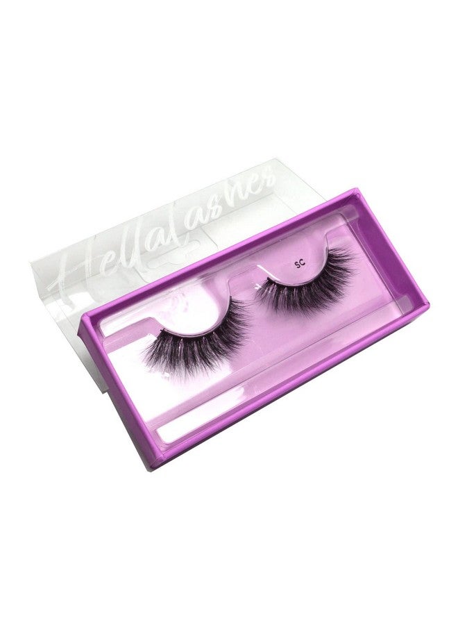 Kara Beauty Style L1 Hellalashes 8D Faux Mink Lashes Lightweight Synthetic Fiber In 8 Dimensional Layers Scplayful Voluminous & Wispy 1 Pair - Image 2