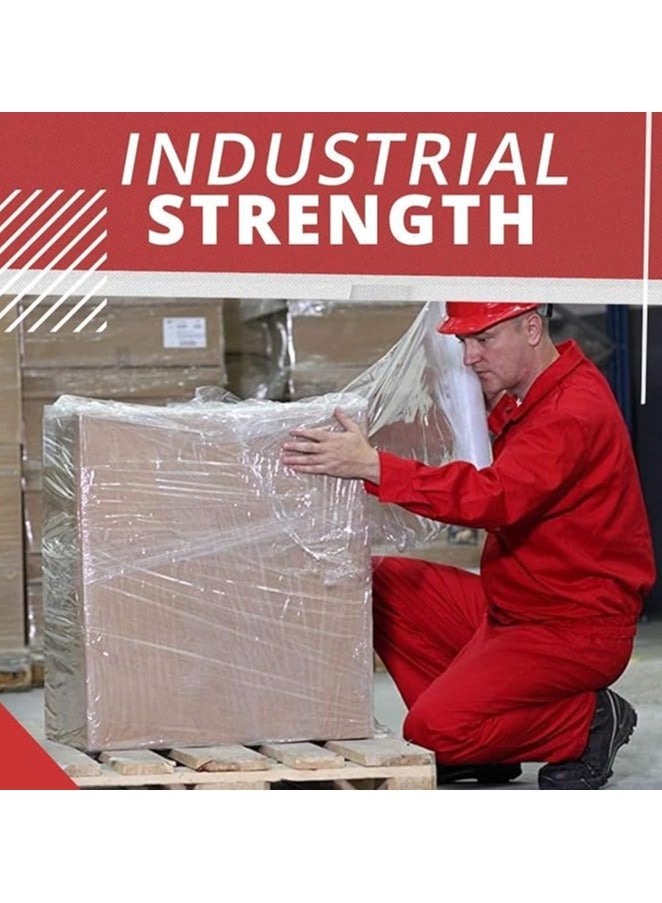 Generic 6 Rolls] Clear Stretch Film Wrap - 500mm Heavy Duty Plastic Shrink Wrap for Pallet  - Image 3
