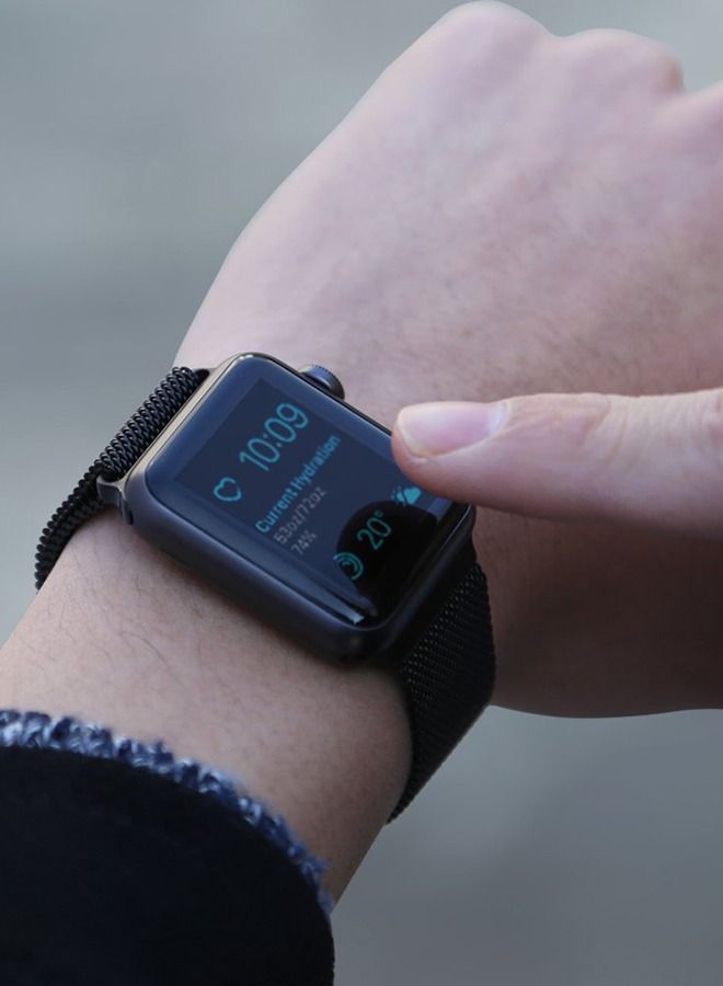 Replacement Band For Apple Watch Series 5/6/7 42/44/45mm Black - Image 4