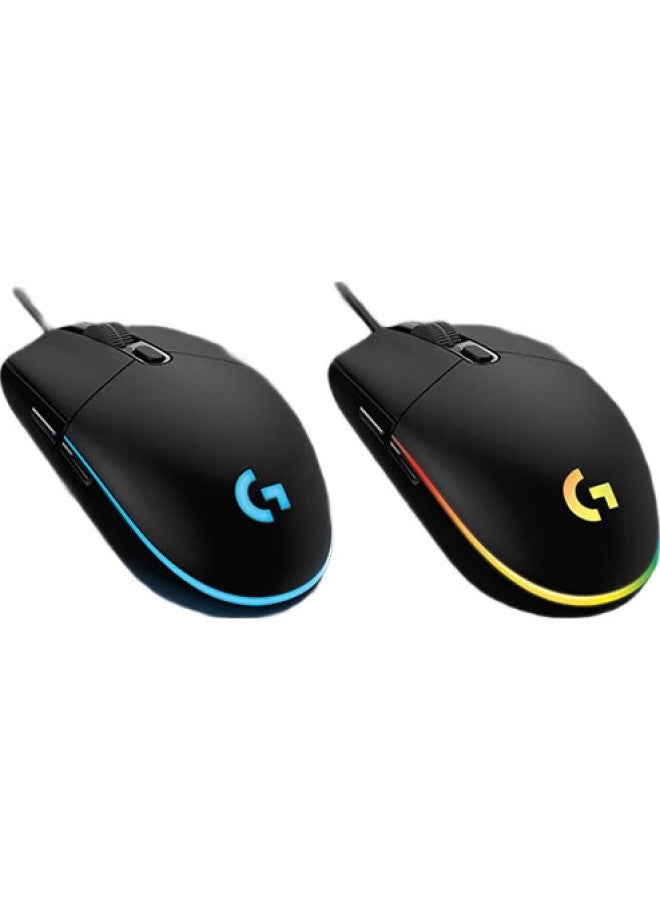 G ماوس الألعاب السلكي (G) G102، أزرق، تأثيرات إضاءة RGB، تصميم خفيف الوزن، ماوس ببجي، بطل دوري LOL، 200-8000 DPI - Image 1