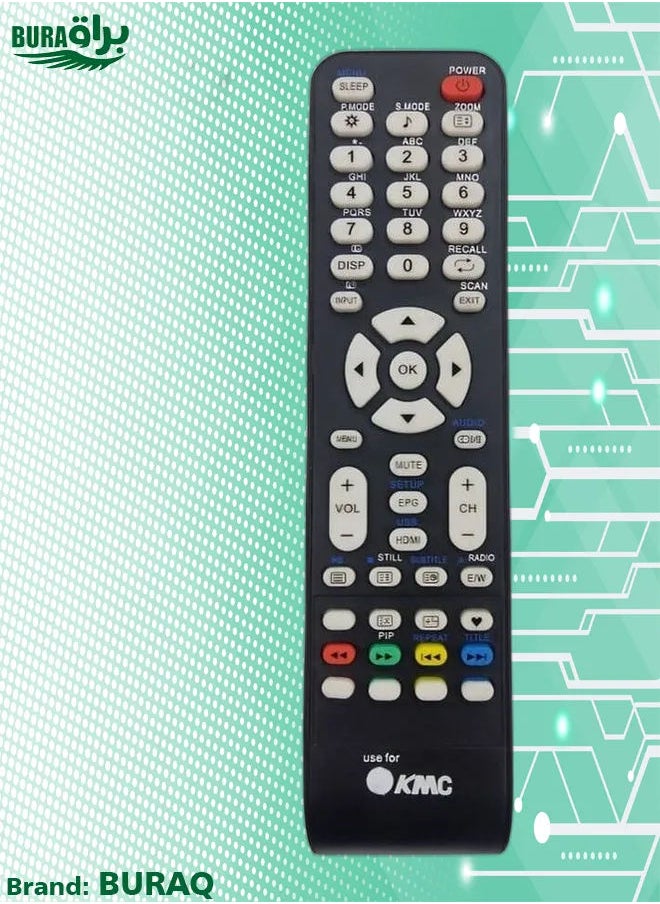 BURAQ - Replacement Remote Control For Kmc Lcd Led Tv - Image 1