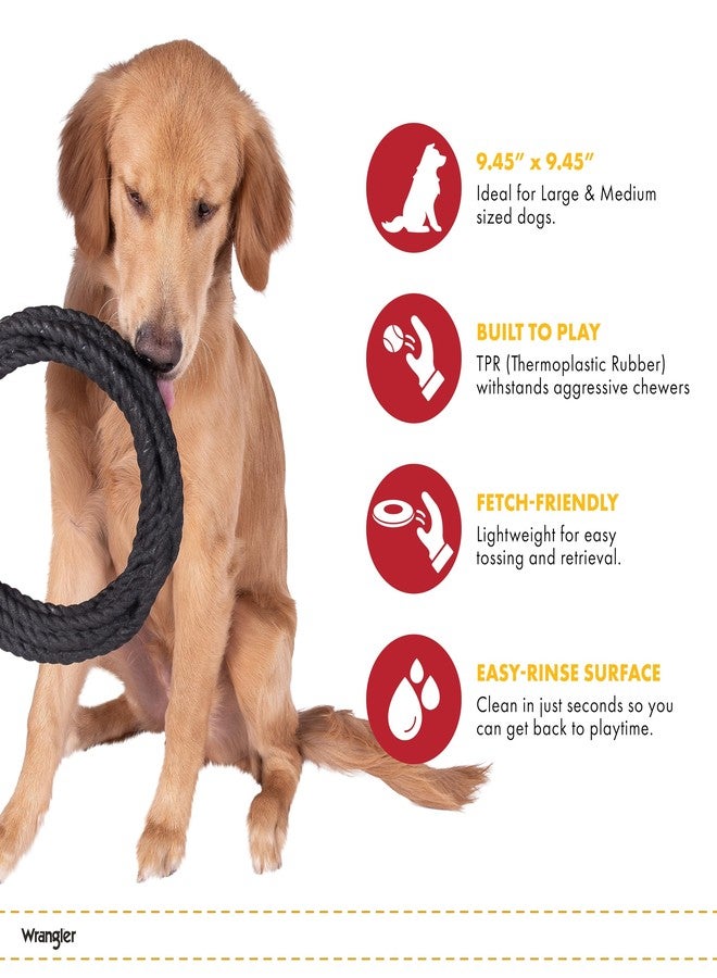 Wrangler Cowboy Rope Toy for Dogs, Medium to Large (Tan, Peanut Butter) - Image 5