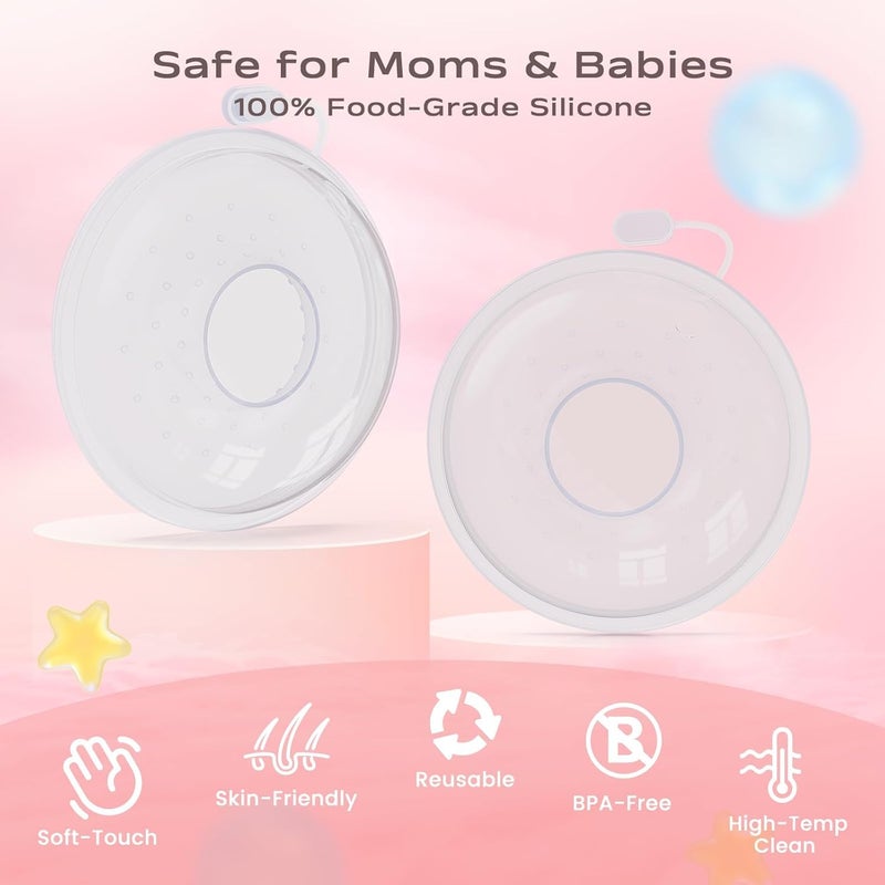 SELLFUN Breast Milk Collector Cup for Nursing Moms|No Groove and Leak Proof Reusable Breast Milk Storage (Breast Milk Collector) - Image 2