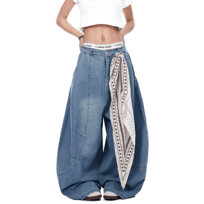 Unisex Classic Denim Jeans Loose Fit Daily Outdoor Wear - Image 5