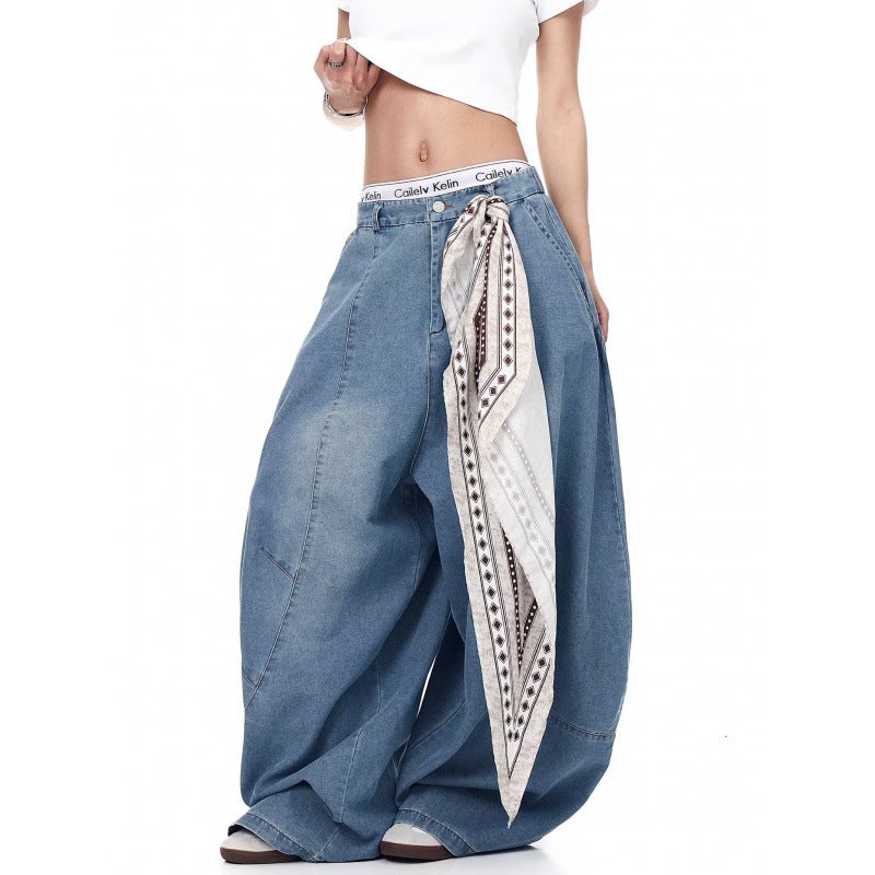 Unisex Classic Denim Jeans Loose Fit Daily Outdoor Wear - Image 2