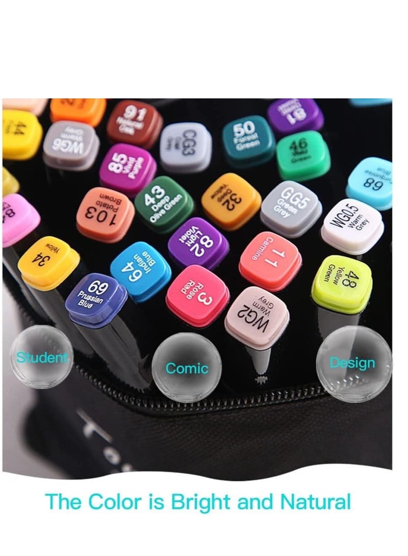 Art Marker Pen Set of 48 Valkyrie Black - Image 4