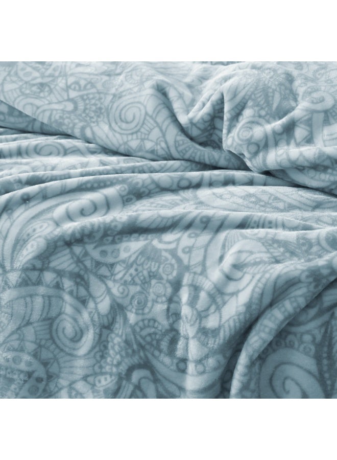 Morano Viva Blanket – Printed Model, 220x240 CM, Lightweight Ultra-Soft Polyester Throw with Elegant Finish, Stylish Colors,Warm and Cozy Blanket for Bed or Sofa - Image 2