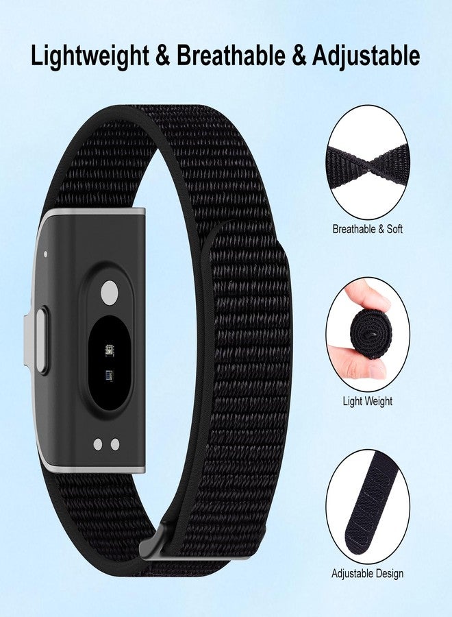 Vigamen 6 Pack Nylon Loop Sport Hume Band Replacement Strap Compatible with Hume Band,Adjustable Soft Wrist Bands for Women Men,Breathable Wristband for Hume Health Band Fitness Tracker,Multi-Color,A - Image 3
