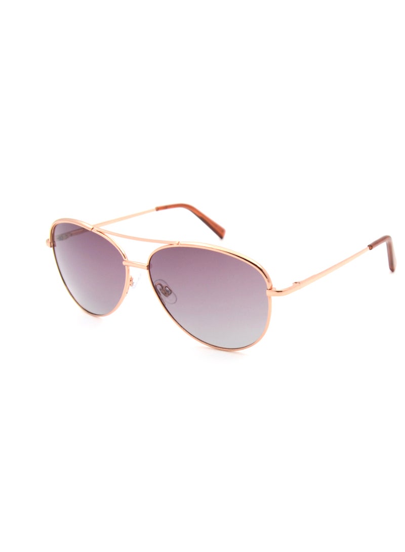 MADEYES Women's UV Protection Sunglasses EK24M004 - Rose Gold/Brown - Image 1