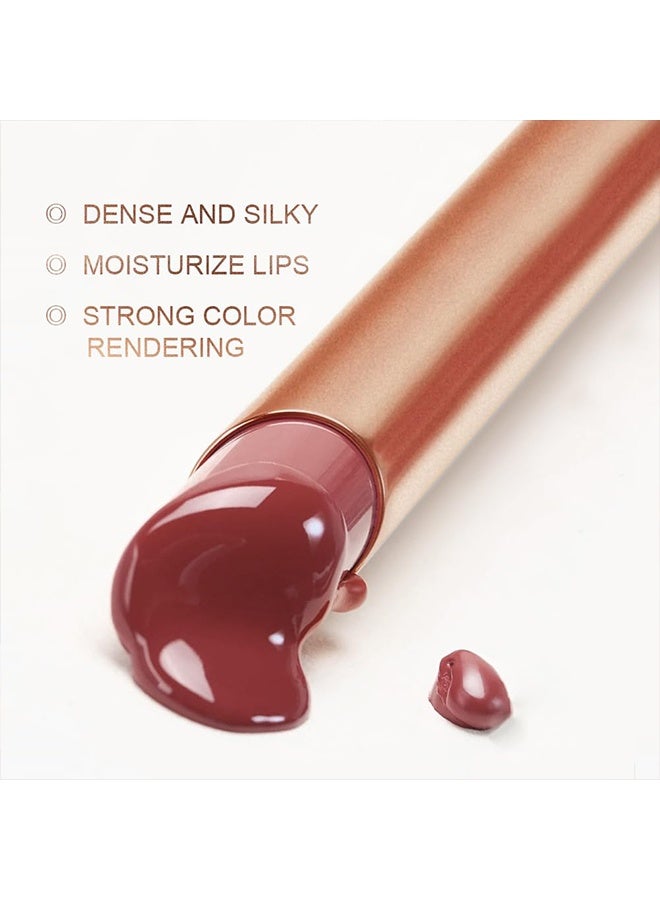 SAM SUGAR Lucky Long Lasting Lipstick, Soft Matte Moisturizing Nudes Lipstick for Dry Lips Creamy texture Transfer-Proof Lip Gloss for Women（04#） - Image 4