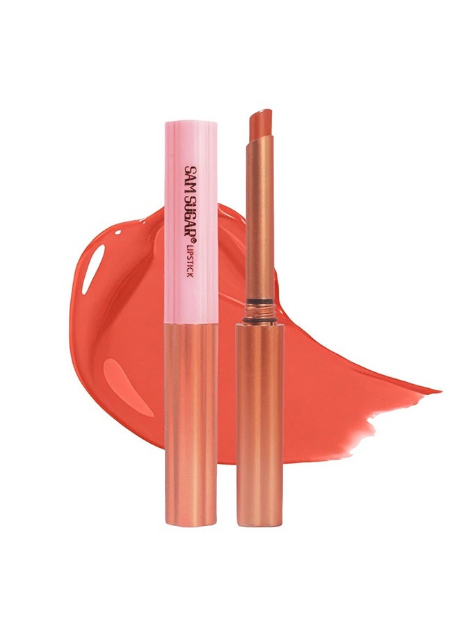 SAM SUGAR Lucky Long Lasting Lipstick, Soft Matte Moisturizing Nudes Lipstick for Dry Lips Creamy texture Transfer-Proof Lip Gloss for Women（04#） - Image 1
