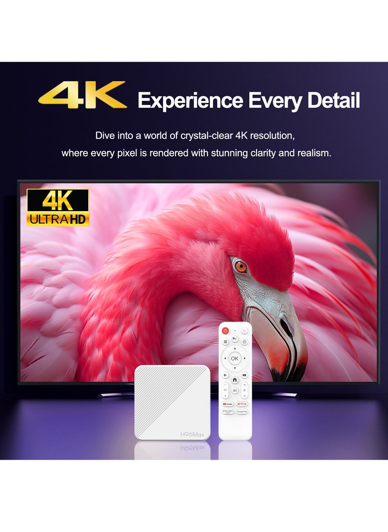 H96 Max - 4K Smart TV Box ATV  Android 14.0 OS H313  Set Top Boxes with 5G WiFi Bluetooth 5.2 & Voice Remote - Image 1