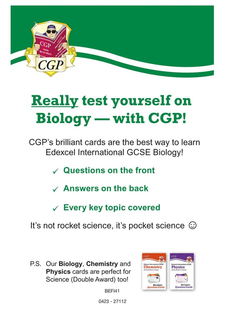Edexcel International GCSE Biology: Revision Question Cards - Image 2