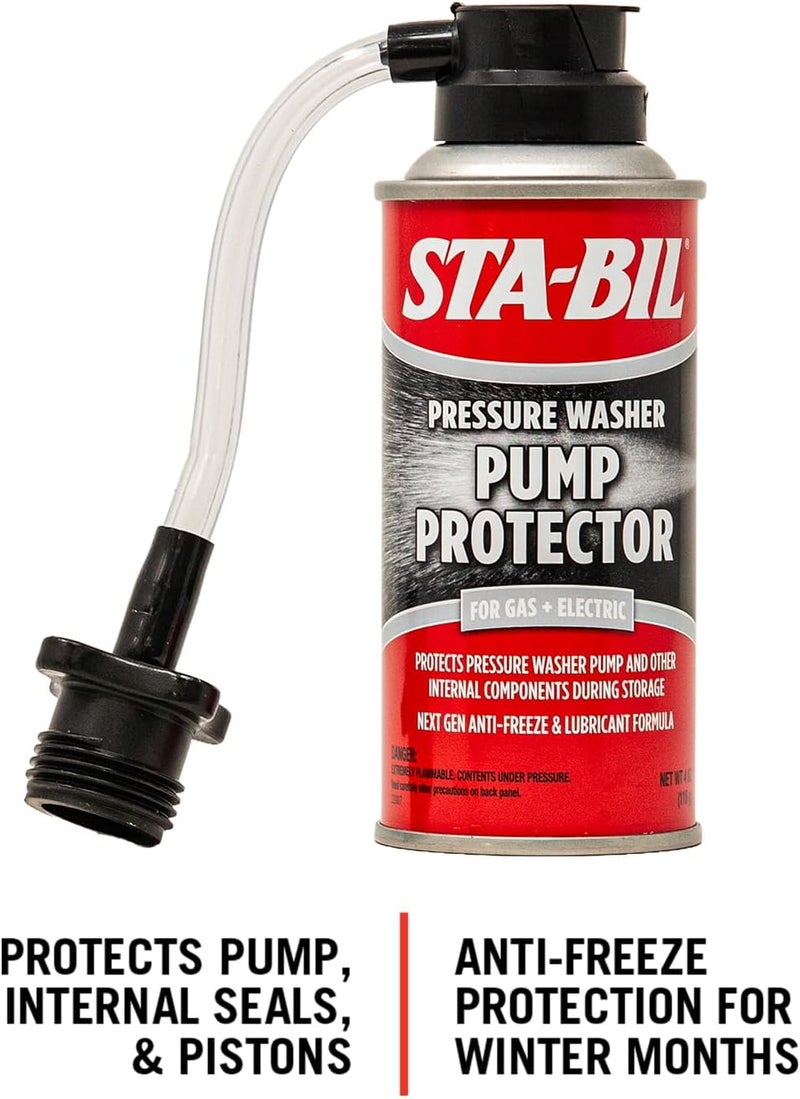 STA-BIL Pump Protector - Protects Pressure Washer Pump and Other Internal Components During Storage - Next Gen Anti-Freeze and Lubricant Formula, 4 oz. (22007-8PK) - Image 2