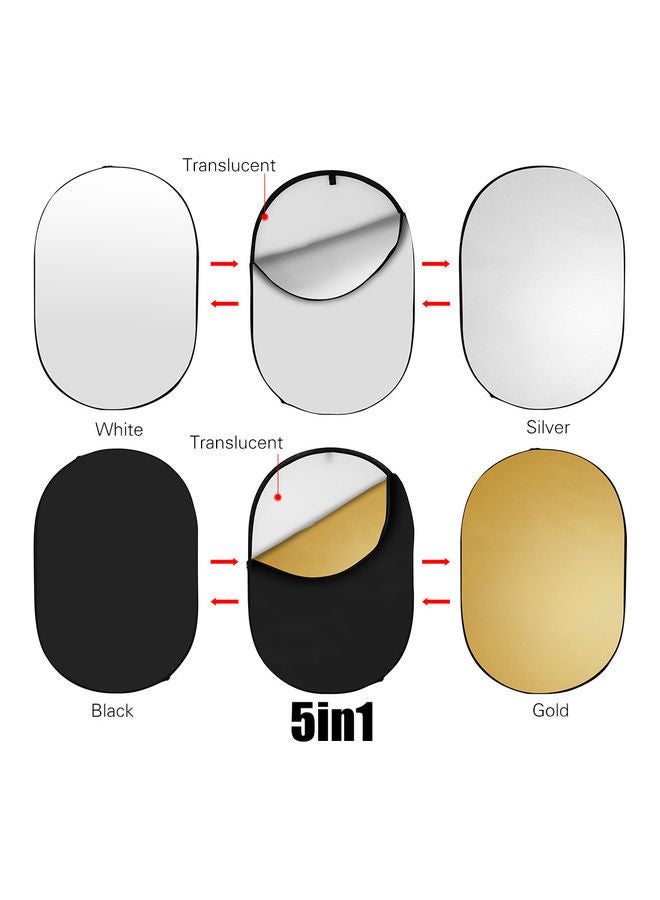 NIBEMINENT 5 In 1 Photography Light Reflector Multicolour - Image 4