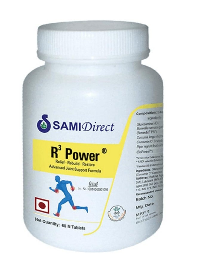 SAMI Direct R3 Power 60 Tabs, 3 X 3 X 5 Inches, Pack Of 1 - Image 1