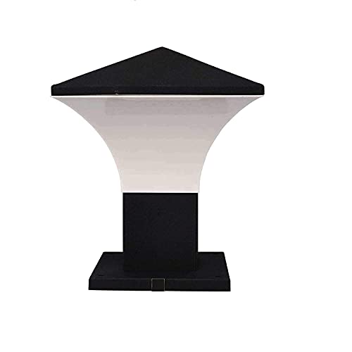 Improvhome Metal and Unbreakable PVC Modern Lights for Garden Gate & Outdoor (Black, Pack of 2) - Image 3