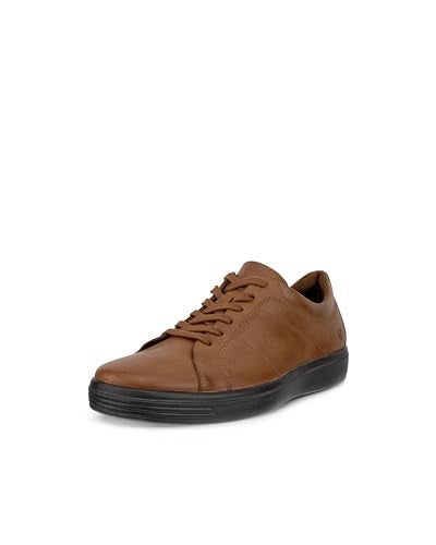 ECCO Men's Soft Classic Tie Sneaker, Camel, 13-13.5 - Image 1