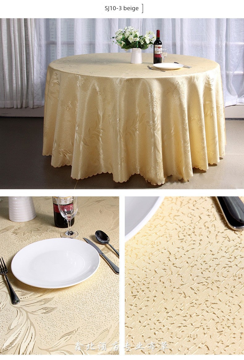 Hotel tablecloth restaurant restaurant tablecloth tablecloth table skirt tablecloth big red golden phoenix tail flower special offer - Image 4