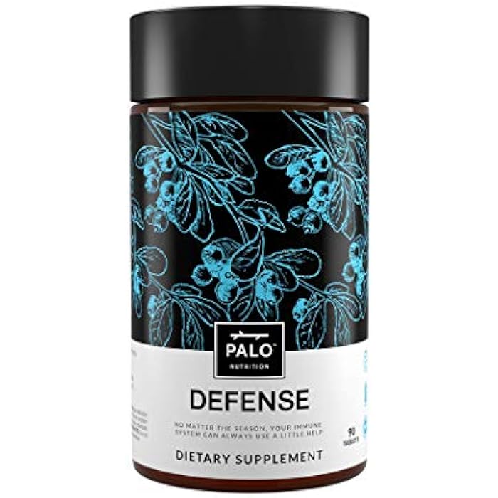 PALO Defense Wellness Formula Vitamins & Herbal Blend - Immune System Support Supplement - with Elderberry, Vitamin C, Zinc, Echinacea, Astragalus, Andrographis— 90 Tabs - Image 1